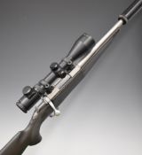 Browning A-Bolt .223 bolt-action rifle with textured semi-pistol grip and forend to the composite