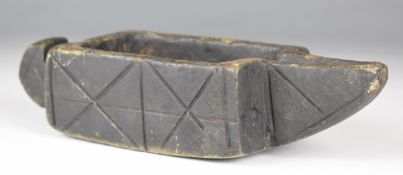 An 18th/19thC or earlier archaic Chinese / Eastern carved stone jug / pouring vessel with