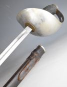 British Army 1912 pattern Cavalry officer's sword with decorated bowl guard, Humphreys & Crook,