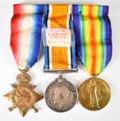 South Africa WW1 medal trio comprising 1914/1915 Star, War Medal and Victory Medal named to Pte C