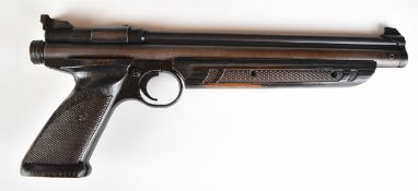 Crosman American Classic Model 1377 .177 target air pistol with shaped and chequered grips and