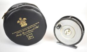 Hardy fly fishing reel 'The Lightweight', in Hardy soft case