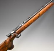 Anschutz Match 54 .22 bolt-action target rifle with shaped and chequered semi-pistol grip,