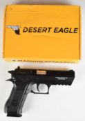 Magnum Research Baby Desert Eagle .177 CO2 air pistol with monogrammed and textured grips, multi-
