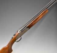 Rizzini 12 bore over and under ejector shotgun with engraved scenes of birds to the sidelock