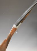 Beretta 486 Paralello 12 bore side by side ejector shotgun with engraved locks, underside, trigger