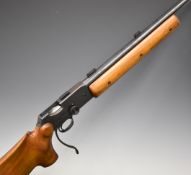 BSA Martini-International Mk III .22 underlever-action target rifle with semi-pistol grip, raised
