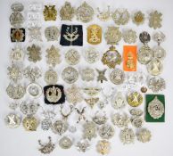 Collection of approximately 60 British Army Scottish Regiment badges including Royal Scots Guards,