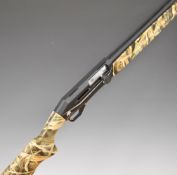Huglu Renova 12 bore 3-shot semi-automatic shotgun with chequered semi-pistol grip and forend,