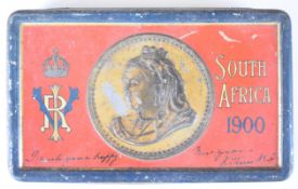 Queen Victoria 1900 Boer War Christmas tin