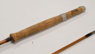 Hardy split cane trout fishing rod the 'JJH Triumph Palakona', 8'9