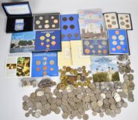 A collection of largely Royal Mint coin sets to include proof and brilliant uncirculated examples, a