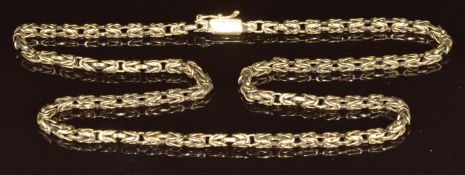 A 9ct gold necklace, 19.8g, 44cm