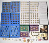 USA coins to include 1989, 1993 and 1994 proof sets, collector's folders (mostly near full) of