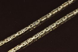 A yellow metal necklace (testing as 14k gold), 31.4g, 45cm