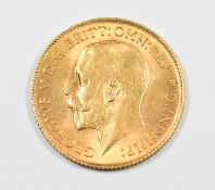 1914 George V gold half sovereign