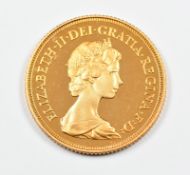 1980 Elizabeth II proof gold full sovereign in original case, with certificate