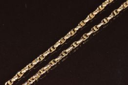Victorian 9ct rose gold necklace, 12.1g, 76cm