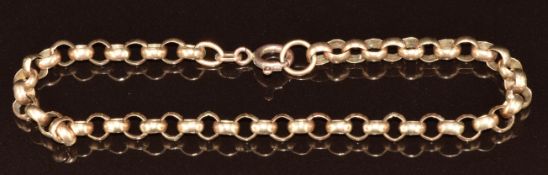 A 9ct gold bracelet, 7g, 17cm