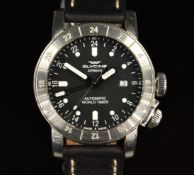 Glycine Airman World Timer gentleman's automatic wristwatch ref. GL0056 with date aperture, luminous