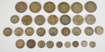 Approximately 237g pre 1947 coinage including some pre 1920