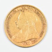 1900 Queen Victoria gold half sovereign