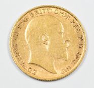 1908 Edward VII gold half sovereign