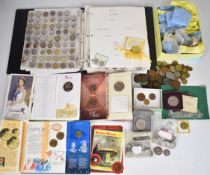 World coins to include an album, some pre 1947 British silver, Italy, UAE, Indonesia, USA,