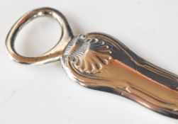 Georgian hallmarked silver King's pattern meat skewer, London 1815, maker's mark rubbed, length