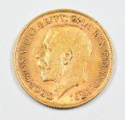 1912 George V gold half sovereign