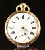 Litherland & Co of Liverpool 18ct gold pair cased pocket watch with subsidiary seconds dial, gold
