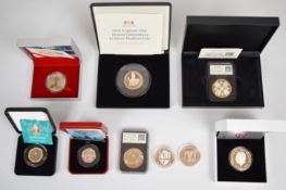 Nine silver coins comprising 2014 Year of the Horse 1oz, VE Day 50p 8g, King Charles III 1oz New