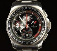 Jacque Lemans F1 Formula 1 gentleman's chronograph wristwatch ref. F5015 with alarm, luminous hands,
