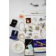 A collection of jewellery, some silver including two napkin rings, Celtic brooch, earrings, - Image 4 of 5