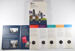 Royal Mint 2019 Celebrating 50 Years of the 50p brilliant uncirculated set, including Kew Gardens