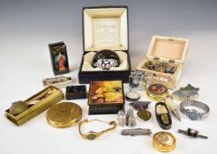 Collectables to include Russian or similar lacquer boxes, limited edition Garland Caithness glass