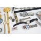 A collection of jewellery, some silver including bangle, mirror, two rings, cigarette case, brooch - Image 2 of 7