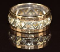 A 9ct gold eternity ring, 4.5g, size L