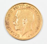 1911 George V gold half sovereign
