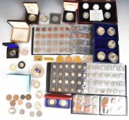 Amateur coin collection including 2004 dime error, silver threepennies, modern coinage, silver proof