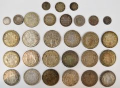 Collection of mainly UK silver coinage including approximately 213g of pre-1947, approximately 57g