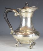 Mappin & Webb George V hallmarked silver tea, coffee or hot water pot, London 1916, height 21.5cm,