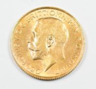 1925 George V gold full sovereign with South Africa mint mark