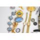 A collection of jewellery, some silver including bangle, mirror, two rings, cigarette case, brooch - Image 7 of 7