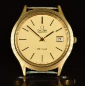 Omega De Ville gentleman's wristwatch with date aperture, two-tone hands and baton hour markers,