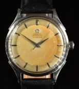 Omega for Turler gentleman's automatic wristwatch ref. 2637-6 with steel hands and hour markers,