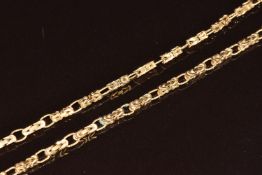 A 9ct gold necklace, 7.5g, 40cm