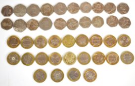 A quantity of collectible £2 coins including Belfast XVII 2002 Commonwealth Games example,