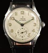 Omega military style gentleman's automatic wristwatch ref.2375 with subsidiary seconds dial,