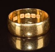 A 22ct gold wedding band / ring, Birmingham 1916, 5.2g, size M